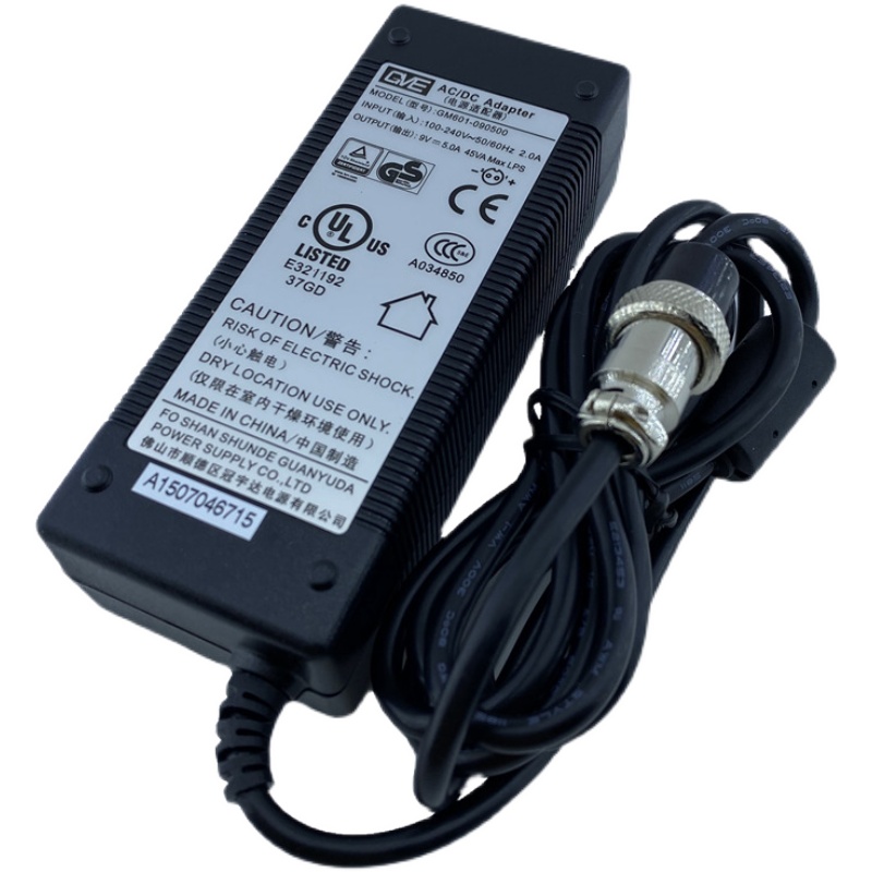 *Brand NEW*5A GM601-090500 GVE AC DC ADAPTER 9V POWER SUPPLY